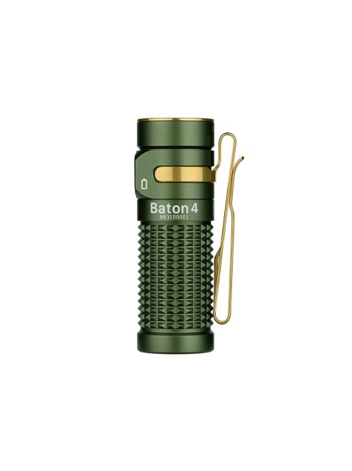 Olight Baton 4  rechargeable LED flashlight, OD Green