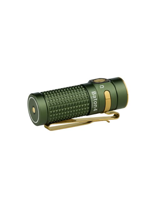 Olight Baton 4  rechargeable LED flashlight, OD Green