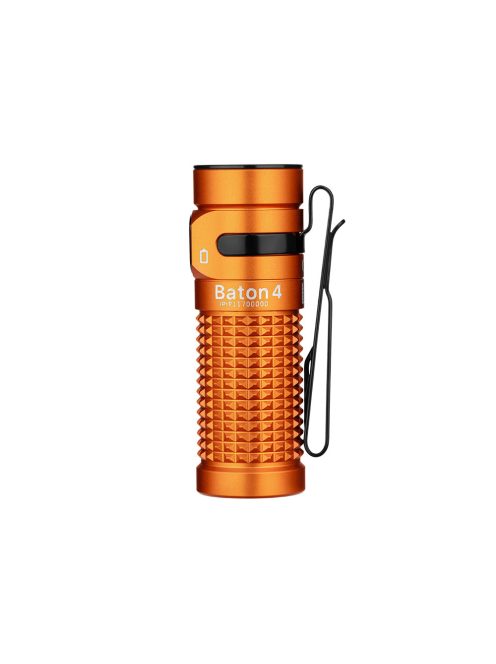Olight Baton 4  rechargeable LED flashlight, Orange