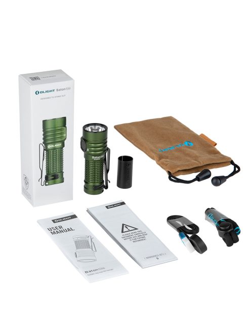 Olight Baton Turbo tölthető zseblámpa, zöld