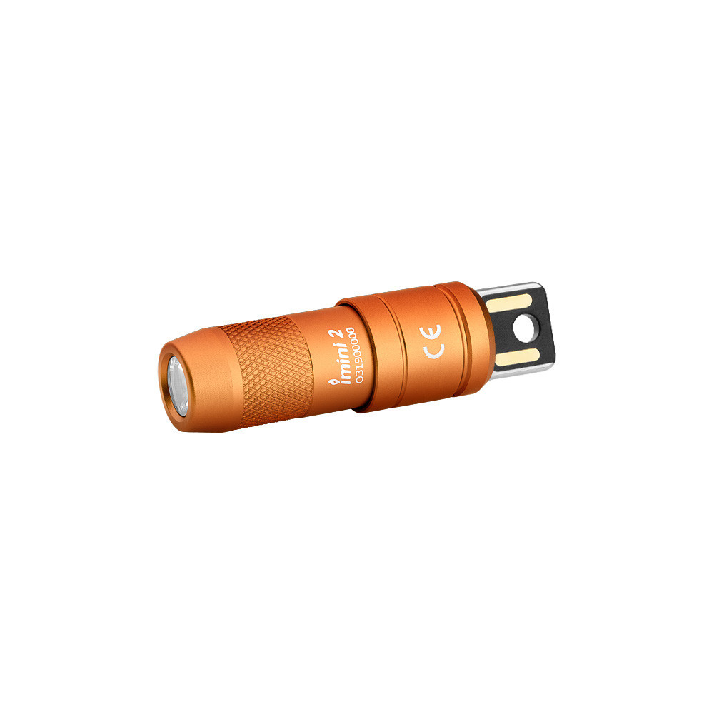 Olight iMINI 2 orange mini USB LED flashlight - olightlampa.