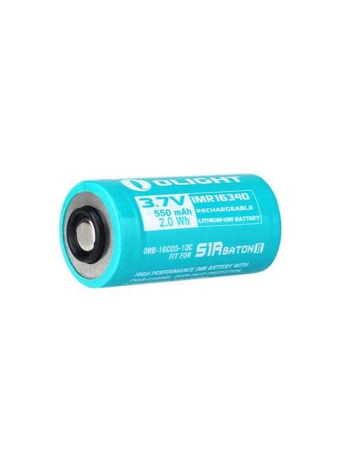 Olight RCR123 Li-Ion battery 3,7V 550mAh for Baton II and Baton 3