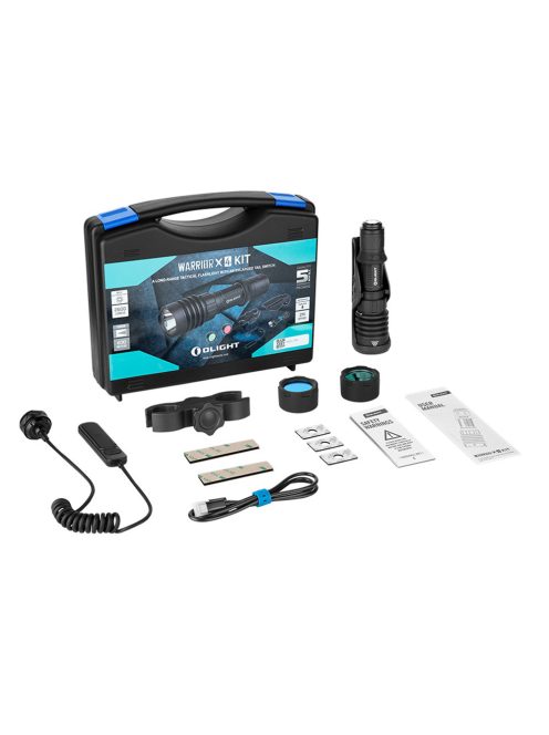 Olight Warrior X 4 tölthető vadászlámpa szett