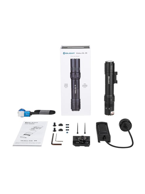Olight Odin GL M tölthető taktikai lámpa zöld lézerrel és lengőkapcsolóval