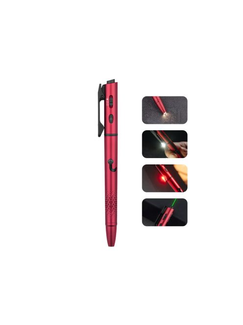 Olight O Pen 3 piros golyóstoll Class 1 zöld lézerrel