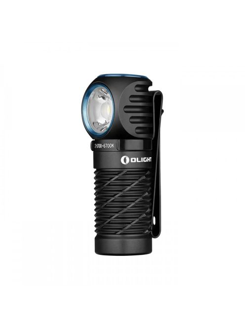 Olight Perun 2 Mini fekete tölthető zseblámpa, hideg fehér fénnyel, fekete